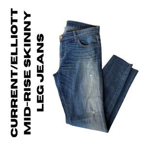 Current/Elliott Mid-Rise Skinny Leg Jeans